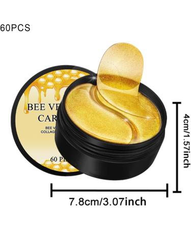 60 Moisturizing Eye Patches Under Eye Bee Patches Anti-puffiness Eye Pads Dark Circles Hydrating Eye Tightening Under-eye Patches Skin Care Eye Patches Bee Eye Pads - Buy Online on GoSupps.com