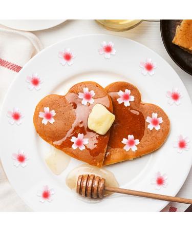 Uposao 100 Pieces Edible Flowers Cupcake Toppers Sticky Rice Paper Decorative Cake Decorations Birthday Party Food Decorations 100Pcs - Buy Online on GoSupps.com