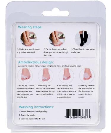 Shop Bale Toe - Reusable Gel Pads & Toe Separators for Hallux Valgus & Hammer Toe Relief | Washable Silicone Protection - Buy Online on GoSupps.com