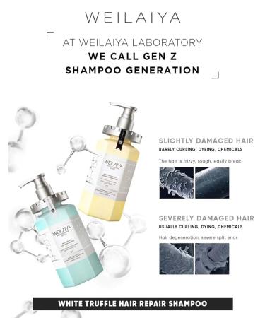 Weilaiya Comb Truffle Shampoo Set & High Gloss Hair Mask 450mL - Repair Damaged Hair Rebuild Structure Anti-Aging Long-Lasting Color - Buy Online on GoSupps.com