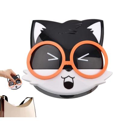 Jomewory Contact Lens Container | Portable Protective Organizer for Travel & Everyday Use | Squirrel-In-Sing Design - Black - Buy Online on GoSupps.com