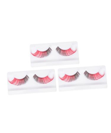 FRCOLOR 3pairs Halloween False Eyelashes False Eyelashes Magnetic Natural Fake Eyelashes Natural False Eyelashes Artificial Eyelashes Eye Lashes Extension for Halloween Strip Lashes Dense
