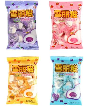 Grape Juice Filled Soft Candy Strawberry Blueberry Marshmallows 100g/bag Mixed Fruit Flavored Marshmallows Chewy Marshmallow Desserts Chinese Food Gifts Asian Candies (Strawberry 3bag) Strawberry 3bag - Buy Online on GoSupps.com