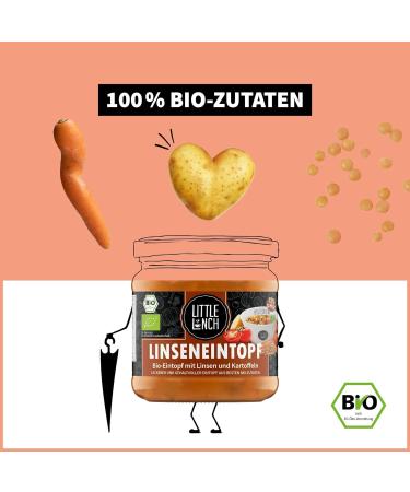 Buy Little Lunch Organic Lentil Stew - 100% Organic Vegan Sugar-Free Lactose-Free No Artificial Additives - 6x350g | International Shipping Available - Buy Online on GoSupps.com