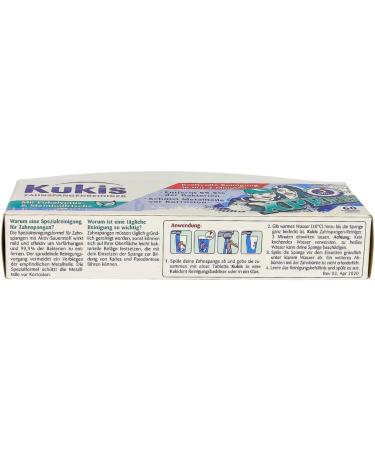 Kukident Kukis Braces Cleaner | 2x 60 Tablets | Fast Cleaning | Eucalyptus & Menthol | Plus Pharma Perle Give-Away - Buy Online on GoSupps.com