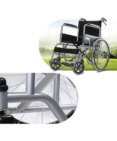Wheelchair For Outdoor Steel Ultra Light Ergonomic Wheelchair Foldable Self-propelled Wheelchairs Solid Wheel Mobility Scooters Wheel Chair(Black) - Buy Online on GoSupps.com