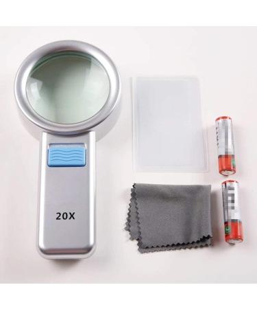 20x Led Glass Handheld Illumination Magnifier Optics HD Glass Lens for Elderly Children Reading Maintenance Identification Needlework Repair Made in China - Buy Online on GoSupps.com