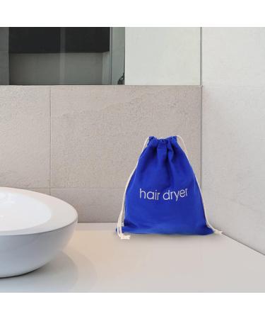 Uonlytech Black Travel Toiletry & Makeup Bag - Versatile Hair Dryer & Drawstring Backpack for Home & Travel - Buy Online on GoSupps.com