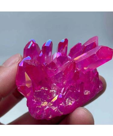 Choice of Gifts Natural Angelic Crystal Cluster with Titanium Plated Quartz Cluster Stone for Vibration Stone HOMEZHOU (Size : 80-100g) - Buy Online on GoSupps.com