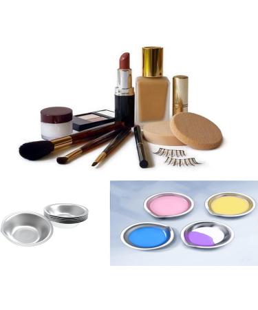 18-Part Stainless Steel Make-Up Tray Small Palette for Oily & Water-Based Color Mixing - Buy Online on GoSupps.com