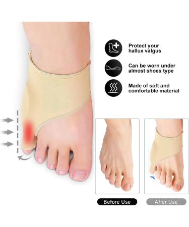 Toe Protection & Bunion Corrector | Hallux Valgus Toe Spreader with Gel Pad | Small Toe Socks & Bandage for Effective Pain Relief - Buy Online on GoSupps.com