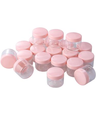 Lurrose 20Pcs Mini Cosmetic Containers - Portable Travel Sample Jars for Creams, Shampoos, Lotions - 20g Pink Empty Pots - Buy Online on GoSupps.com