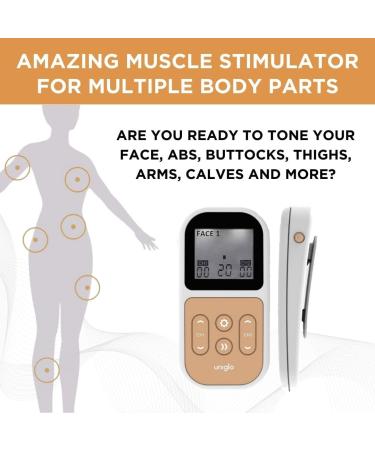 TensCare Uniglo Microcurrent Facial Toning Device to Help Reduce Visible Signs of Wrinkles and Tightens Pores. Gives a Youthful Look. EMS Programs to Help with Body Toning. Uniglo Device - Buy Online on GoSupps.com