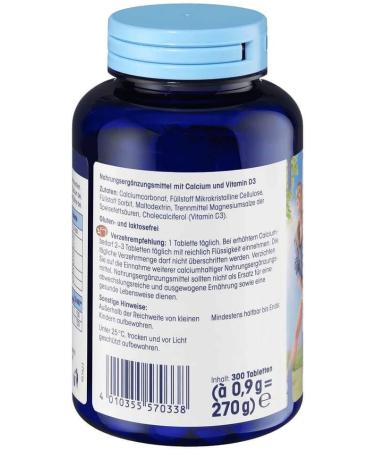 Mivolis Calcium + D3 Tablets 300 pcs - Dietary Supplement from Germany - Buy Online on GoSupps.com