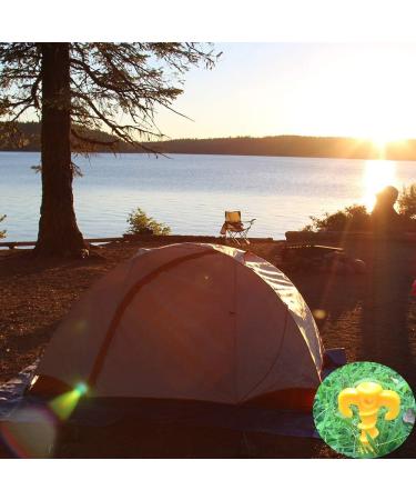 Heavy Duty 20cm Camping Tent Stakes - 8 Pack Yellow Canopy Stakes - Buy Online on GoSupps.com