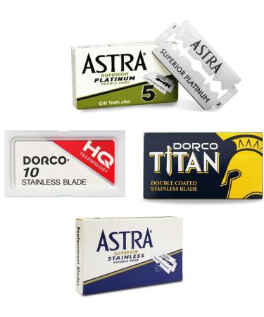 The Goodfellas' Smile Titan/Premium Astra Bi-25-piece shaving set