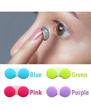 MorTime 16 Pack Colorful Mini Contact Lens Case Box Set - Bulk Holder Container - Buy Online on GoSupps.com