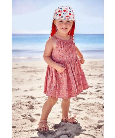 Kids Legionnaires Hat UPF 50+ Sun Protection Swim Cap - Quick Drying Boys Sun Hat with Neck Protection - UV FLAP Cherry - 6-8 Years - Buy Online on GoSupps.com