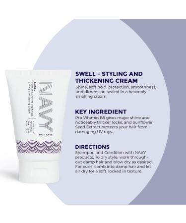 NAVY Swell Hair Styling Cream for Voluminous Looks + Flexible Volumizing and Thickening Hair Spray (118 ml) (10 fl oz) - Buy Online on GoSupps.com