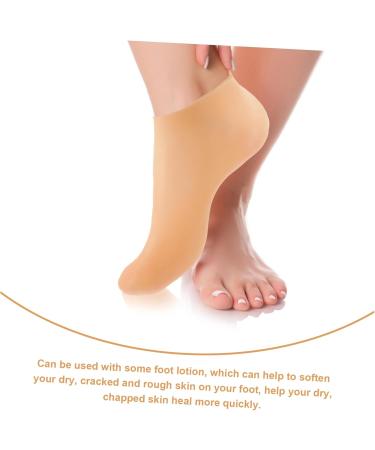 FOMIYES 4 Pairs Exfoliating Moisturizing Socks Feet Care Socks Features Socks for Women Lotion Gloves Overnight for Women Spa Socks for Dry Feet Foot Spa Socks Sebs Dedicated Miss - Buy Online on GoSupps.com