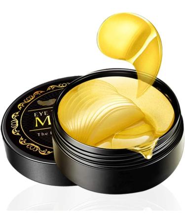 60 PCS 24K Gold Under Eye Mask Under Eye Patches Gel Eye Patches for Dark Circles Wrinkles Puffy Eyes Fine Lines and Moisturizing Gold-1 - Buy Online on GoSupps.com