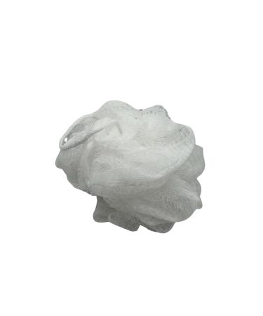 Shower Loofah Ball with Hanging Loop - Soft & Durable Body Scrubber (Black & White) for Men & Women - Ideal for All Skin Types - Buy Online on GoSupps.com