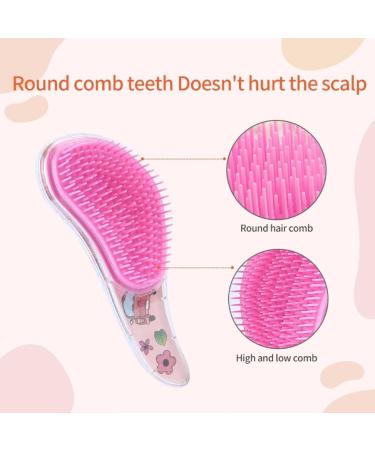 Huieye Cartoon Toddler Hairbrush - Antistatic Kids' Comb for All Hair Types | Gentle Hair Care & Cleaning Paw Included - Buy Online on GoSupps.com