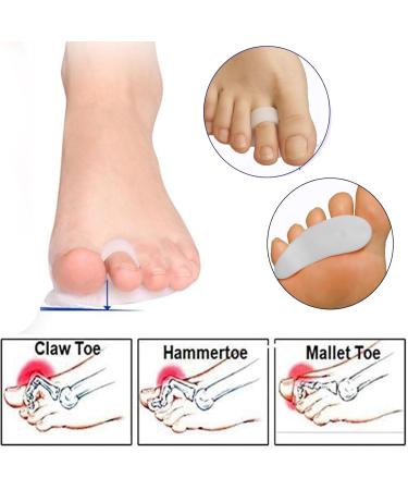 4x Silicone Gel Toe Separator for Hammer Toe & Hallux Valgus Correction - Comfort & Pain Relief - Buy Online on GoSupps.com