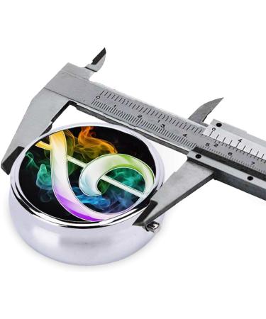 Colorful Music Notes Mini Round Pill Box | 3 Compartment Pill Organizer for Travel Home & Office - Buy Online on GoSupps.com