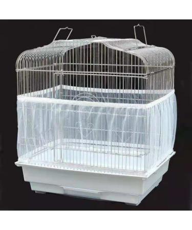Durable Breathable Bird Cage Cover with Seed Catcher Guard Net - Large Size, Washable Mesh, Good Night Cover (4 Colors) - Buy Online on GoSupps.com