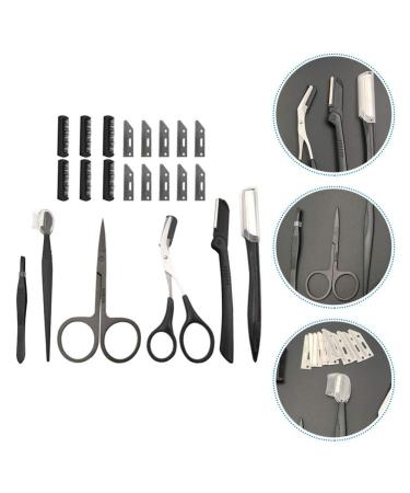 20pcs Women's Face Shaver & Eyebrow Grooming Set - Professional Tweezers Razors & Trimmer for Flawless Skin - International Shipping Available - Buy Online on GoSupps.com
