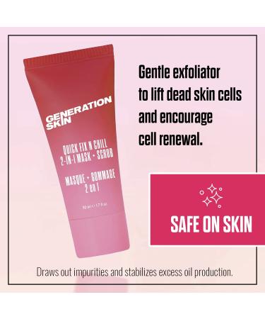 Quick Fix N Chill Face Mask & Scrub | Kaolin Clay Facial Treatment for Glowing Skin - Buy Online on GoSupps.com