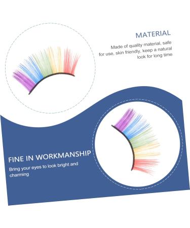 FRCOLOR 3 Pairs Halloween Eyelashes fake eyelashe Shining Fake Eyelashes halloween costume eyelashes exaggerated eyelashes single lash extensions clothing 3d metallic line - Buy Online on GoSupps.com