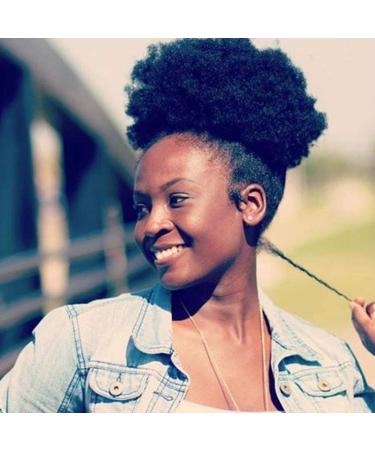 Faderr Afro-Puff Wig - Short Curly Synthetic Hair Extension for Updos (1#) | Shop Internationally - Buy Online on GoSupps.com