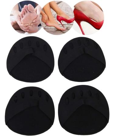 Buy 2 Pairs Cotton Soft Forefoot Cushions - Pain Relief Bale Pads for High Heels - 3.3x3.3 Inches Black - Buy Online on GoSupps.com