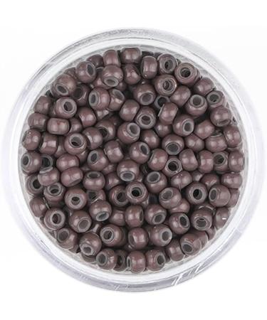 500Pcs 3mm Silicone Lined Nano Rings Hair Extension Beads in #5 Brown - Kullke - Buy Online on GoSupps.com