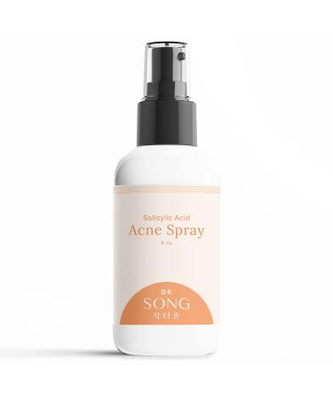 Salicylic Acid Back & Body Acne Spray: 2% Salicylic Acid Spray Back Acne Butt Body (Acne Spray - 4oz)