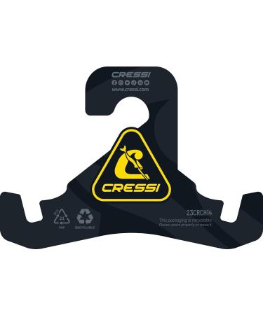 CRESSI Leaf Flip Flop - Unisex Black & Yellow Beach & Pool Footwear 45/46 EU - International Shipping Available - Buy Online on GoSupps.com