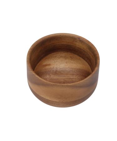 Psytfei wooden shaving bowl for men ridge -free composite wood material compact shaving foam mug for men at home hairdressing salon