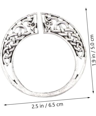 DOITOOL Vintage Viking Hairpins Hair Chopsticks Sliders for Women Slides for Girls Knot Hair Accessories Knot Hair Clip Silver Barrettes European and American Alloy Miss Trendy Accessories - Buy Online on GoSupps.com