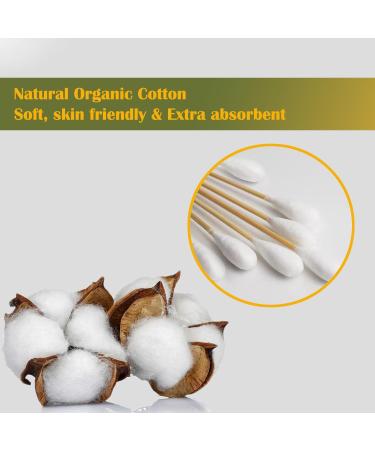 6 Inch Large Cotton Swabs - 100PCS Highly Absorbent Tipped Applicators with Bamboo Sticks | Ideal for Pet Care - Buy Online on GoSupps.com