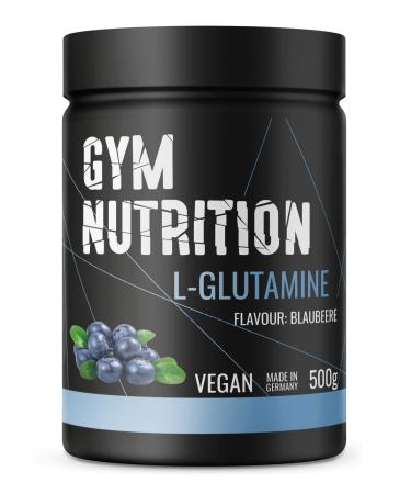 L-glutamine Ultrapure powder Extra highly dose & 99.5% pure-laboratory test and vegan-ideal for body-builder made in germany 500-g (blueberry) - Buy Online on GoSupps.com
