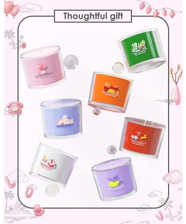 Fragrance Candles Gift Set for Women & Men - 3 Anxiety Relief Glass Candles | Christmas Gifts - Pink Season Collection 450g - Buy Online on GoSupps.com