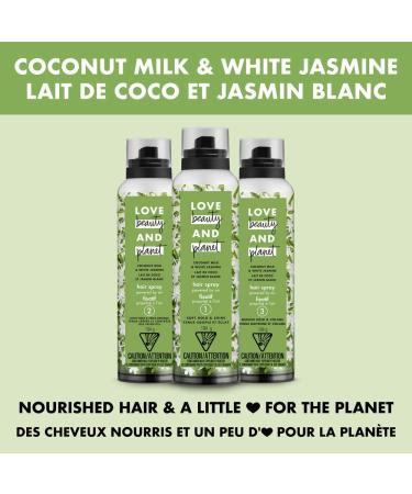 Love Beauty Planet Coconut Milk White Jasmine Hair Spray - Medium Hold & Volume, 6.8 oz - Buy Online on GoSupps.com
