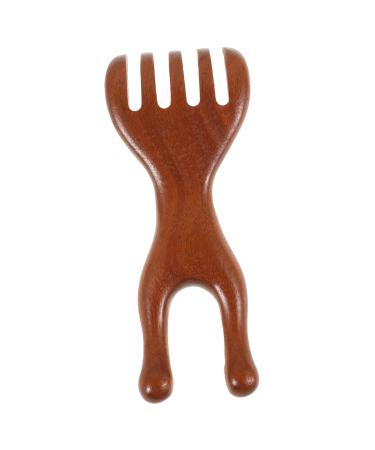 Fomiyes comb made of wood hair comb wooden ridge wide tooth ridge for curly hair women's comb wooden ridge for curly hair pointed ridge for women head massager scalp ridge