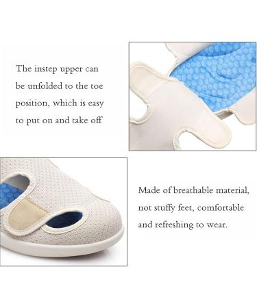 NVBHOF Men's Diabetic Orthopedic Slippers for Arthritis Edema Swollen Feet - Dark Grey, Size 12 - Buy Online on GoSupps.com