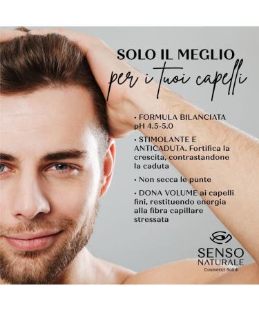 Senso Naturale Shampoo solid stimulation antihair loss environmentally friendly and vegan weak hair antithinning stimulates hair growth 100 natural PH 45 50 with cork - Buy Online on GoSupps.com