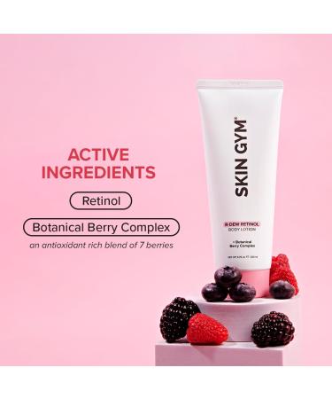 SKIN GYM Retinol Body Lotion - Anti-Aging Moisturizer Reduces Wrinkles & Fine Lines 6.76 Oz - Buy Internationally - Buy Online on GoSupps.com