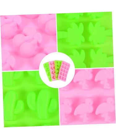 Zerodeko 4pcs Silicone Chocolate Mold Silicone Molds Plant Tray Trays DIY Baking Molds Cactus Baking Supplies - Buy Online on GoSupps.com