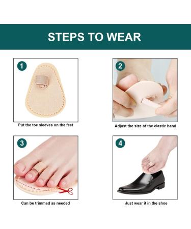 6-Piece Toe Straightener Set for Hammer, Claw, and Overlapping Toes - Beige - Buy Online on GoSupps.com